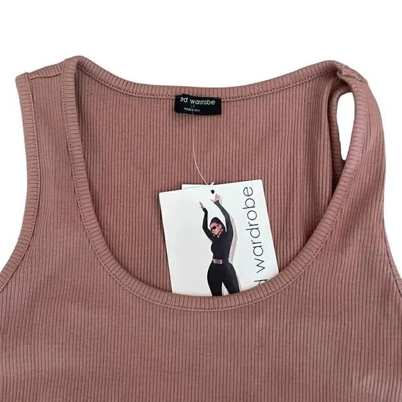 Naked Wardrobe Tank U Next Snatched Crop Lightweight SZ L #1660 - Picture 4 of 12